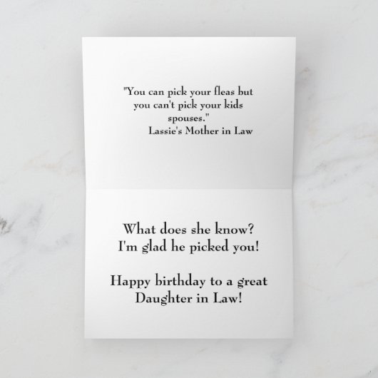 Vous pouvez choisir vos puces - carte d'anniversai (Intérieur)