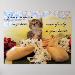 Vous Pouvez Danser N'Importe Où Chat / Poster Kitt
