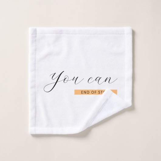 Vous Pouvez | Devis motivationnel | Inspirationnel (Gant de toilette)