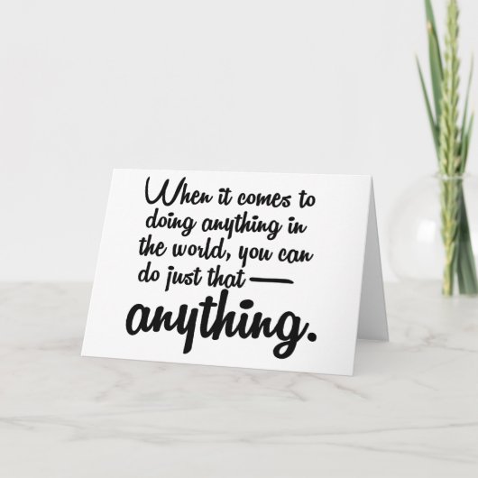 Vous Pouvez Faire N'Importe Quelle Bonne Carte De (Devant)