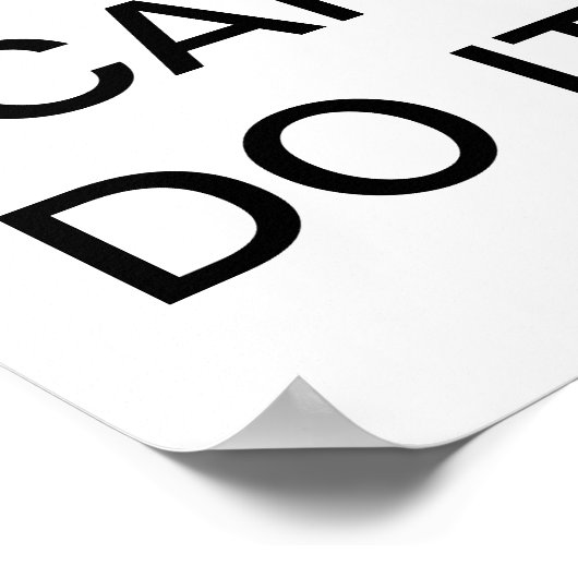 Vous pouvez le faire poster murale (Coin)