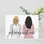 Vous Préparerez-Vous Avec Moi ? Carte Girls in Rob (Debout devant)