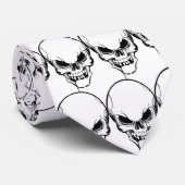 Vous regardez - Cravate de crâne de la tête de mét (Roulé)