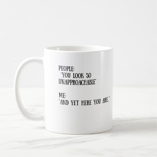 Vous regardez la tasse tellement inaccessible (Gauche)