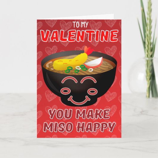 Vous rendez Miso heureux, carte de la Saint-Valent (Devant)