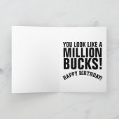 VOUS RESSEMBLEZ À UN MILLION DE BUCKS Cartes d'ann (Intérieur)