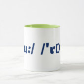 "Vous roche" dans la tasse de café de phonétique (Centre)