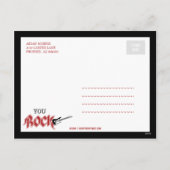 Vous, Rock ! Carte postale Saint-Valentin (Dos)