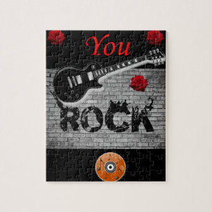 vous rock rouge guitare enfants puzzle puzzle