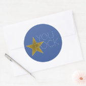 Vous Rock Star Anniversaire Stickers Party Blue Go (Enveloppe)