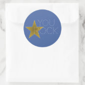Vous Rock Star Anniversaire Stickers Party Blue Go (Sac)