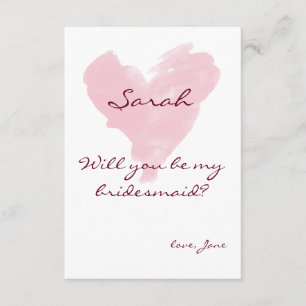 Vous serez ma carte de demoiselle