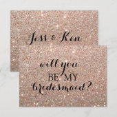 Vous serez ma carte de demoiselle d'honneur - (Devant / Derrière)