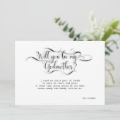 Vous serez ma marraine - carte de proposition (Debout devant)