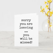 Vous Serez Manqués, Le Départ De Coworker, Carte A (Fleur jaune)