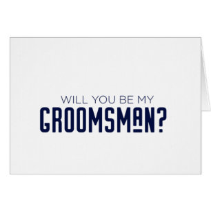 Vous serez mon Groomsman épousant la carte de