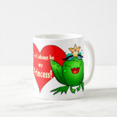 Vous serez toujours ma princesse Cute Frogs Mug (Devant droit)