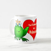 Vous serez toujours ma princesse Cute Frogs Mug (Devant gauche)