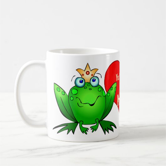 Vous serez toujours ma princesse Cute Frogs Mug (Gauche)