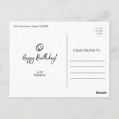 Vous Serez Toujours Plus Âgé Que Moi Carte Postale (Dos)