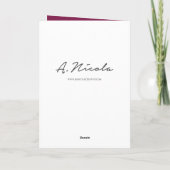 Vous souhaitant la carte de vacances (Dos)