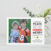 Vous souhaitant le carte photo de vacances (Debout devant)