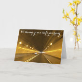 Vous souhaitant un voyage bon. Carte (Fleur jaune)