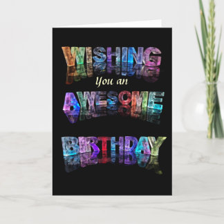 Vous souhaitant une carte d'anniversaire