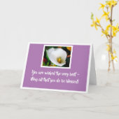 Vous souhaiter la meilleure carte (Fleur jaune)