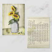 VOUS SOUHAITEZ BIEN CARTE MASON JAR AVEC SOUFFLEUR (Devant / Derrière)