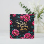 Vous tenez la clé de mes cartes de Saint-Valentin (Debout devant)