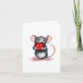 Vous Tenez Ma Carte De Voeux Coeur (Devant)