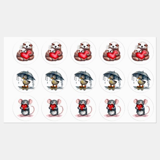 Vous tenez mes Étiquettes du coeur (Feuille)