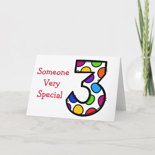 VOUS TOURNEZ **3** CARTE D'ANNIVERSAIRE (Devant)