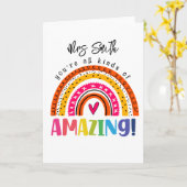 vous toutes sortes de carte d'enseignant extraordi (Fleur jaune)