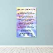 Vous valiez la peine d'attendre étiré- Impression  (Insitu (Plancher de Bois))