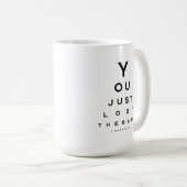 Vous venez de perdre le jeu graphique optique Mug (Devant droit)