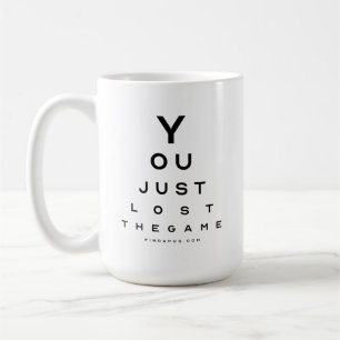 Vous venez de perdre le jeu graphique optique Mug