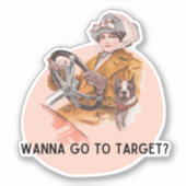 Vous voulez aller à Target ? | Sticker à mème pour (Devant)