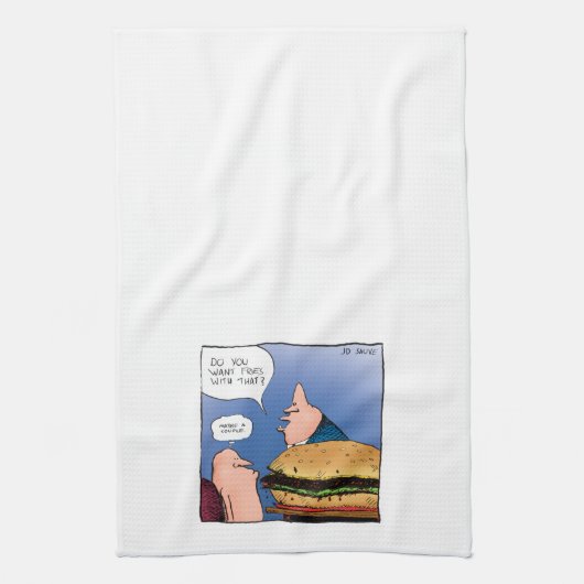 Vous voulez des frites avec ça - Serviette de dess (Vertical)