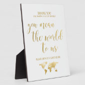 Vous voulez dire le monde pour nous | Plaque du li (Côté)