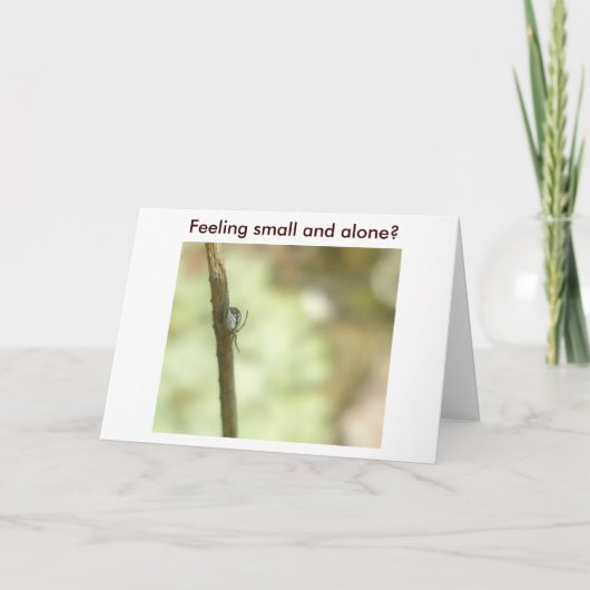 Vous vous sentez petit et seul ? Carte (Devant)