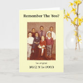 Vous Vous Souvenez Des Années 80 ? Carte de voeux  (Fleur jaune)