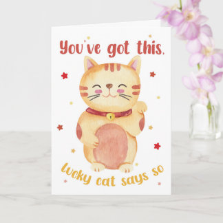 Vous y arriverez – Carte de Bonne Chance Chat Chan