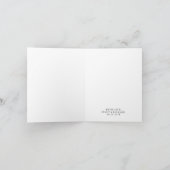 Vouw Dankkaart - Witte Script Bedankkaart (Binnen)