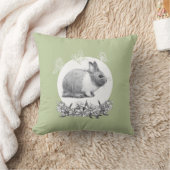 Vouw het konijn af. Potlood tekening Kussen (Deken)