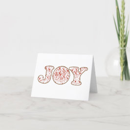 Vouw Kerstkaart van Joy Feestdagen Kaart