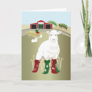 Vouwbare kerstkaart 'Kerstsokken' Kaart