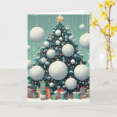 Vouwbare kerstkaarten kaart (Gele Bloem)