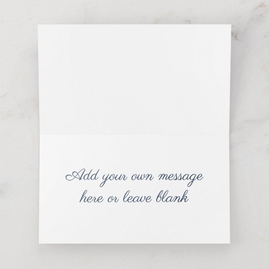 Vouwbare naam plaatskaart - Paarse bladervulling b (Binnenkant ongevouwen)